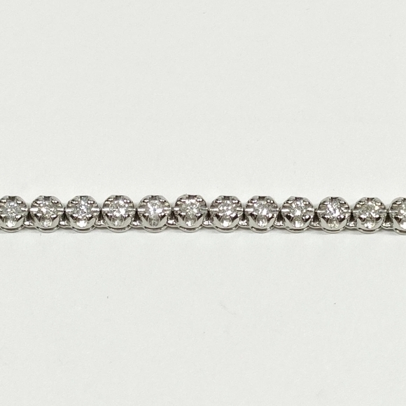 5 Carat Natural Diamond Necklace Platinum 850 Authentic Beautiful High Class - Picture 2 of 15